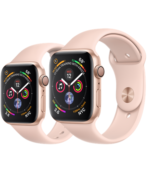 Apple Watch Series 4 Gold Aluminum Case With Pink Sand Sport Band (GPS)