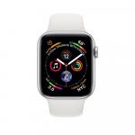 Apple Watch Series 4 Silver Aluminum Case With White Sport Band (GPS)