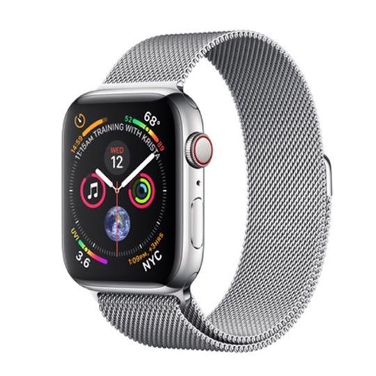  Apple Watch Series 4, Stainless Steel - Milanese Loop