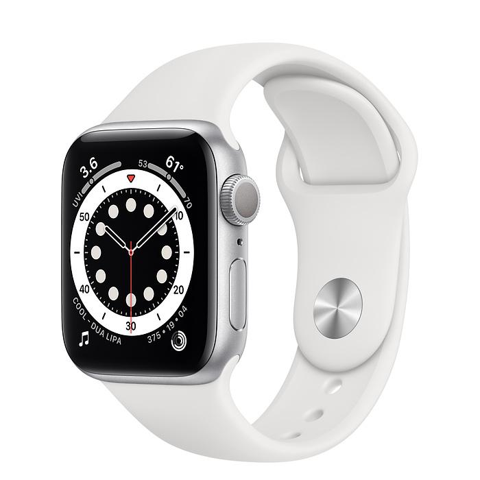 Apple Watch Series 6 Silver Aluminum Case with Sport Band (GPS)