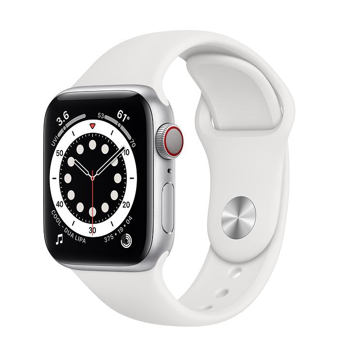 Apple Watch Series 6 Silver Aluminum Case with Sport Band (LTE)