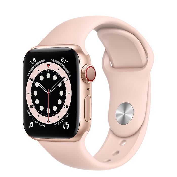Apple Watch Series 6 Gold Aluminum Case with Sport Band (LTE)