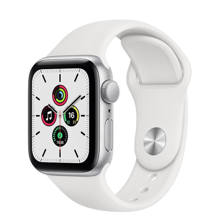 Apple Watch SE Silver Aluminum Case with Sport Band (GPS)